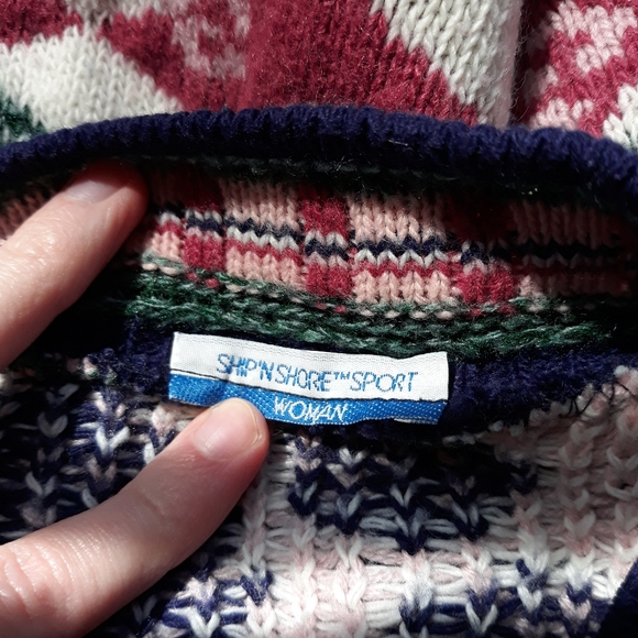 80s Roses Knit Sweater - Picture 3 of 7